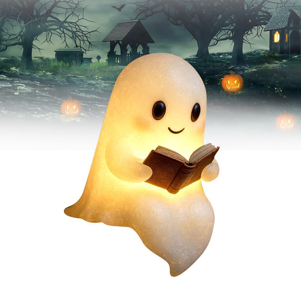 Diy Halloween Electronics - New Cute Ghost Reading Book Lamp