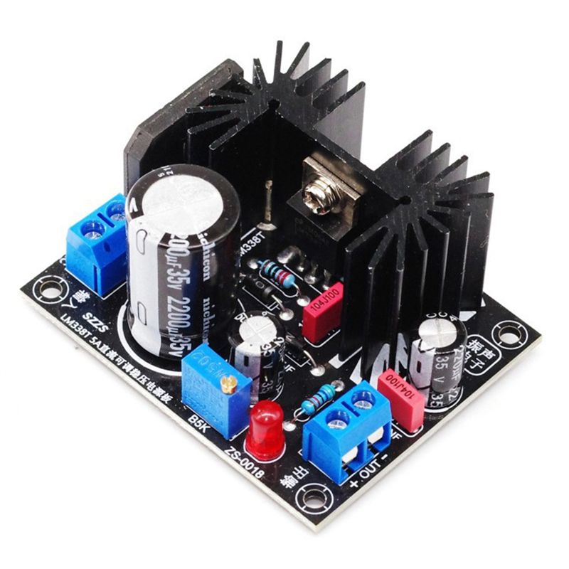 Diy Electronics Board - LM338 5A Output Adjustable Linear Regulated