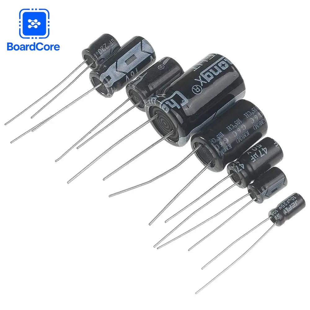 Hobby Diy Electronics Kit - 25 Values 125PCS Electrolytic Capacitor Kit