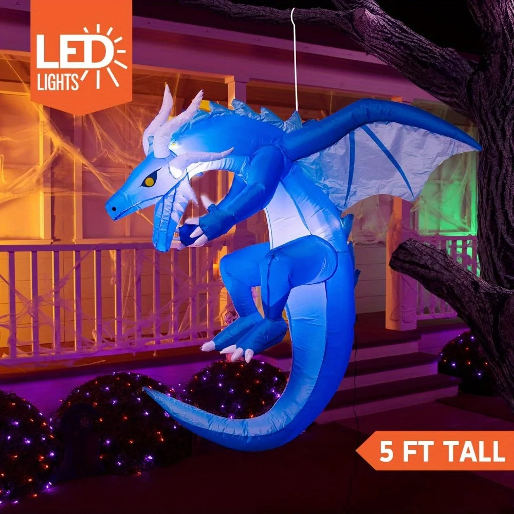 Diy Halloween Electronics - 5 Ft Tall Hanging Ice Dragon