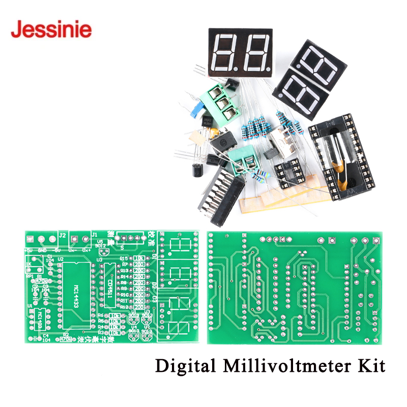 Diy Analog Electronics - Digital Millivolt Meter DIY Kit Analog-to-Digital