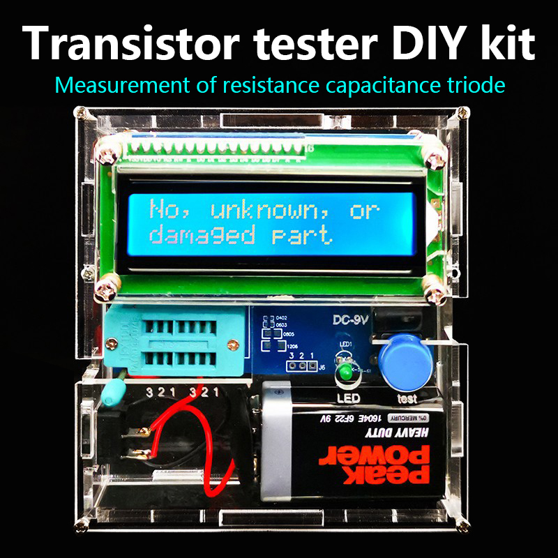 Diy Electronics Test Equipment - Transistor Tester Kit Resistance Capacitance Triode
