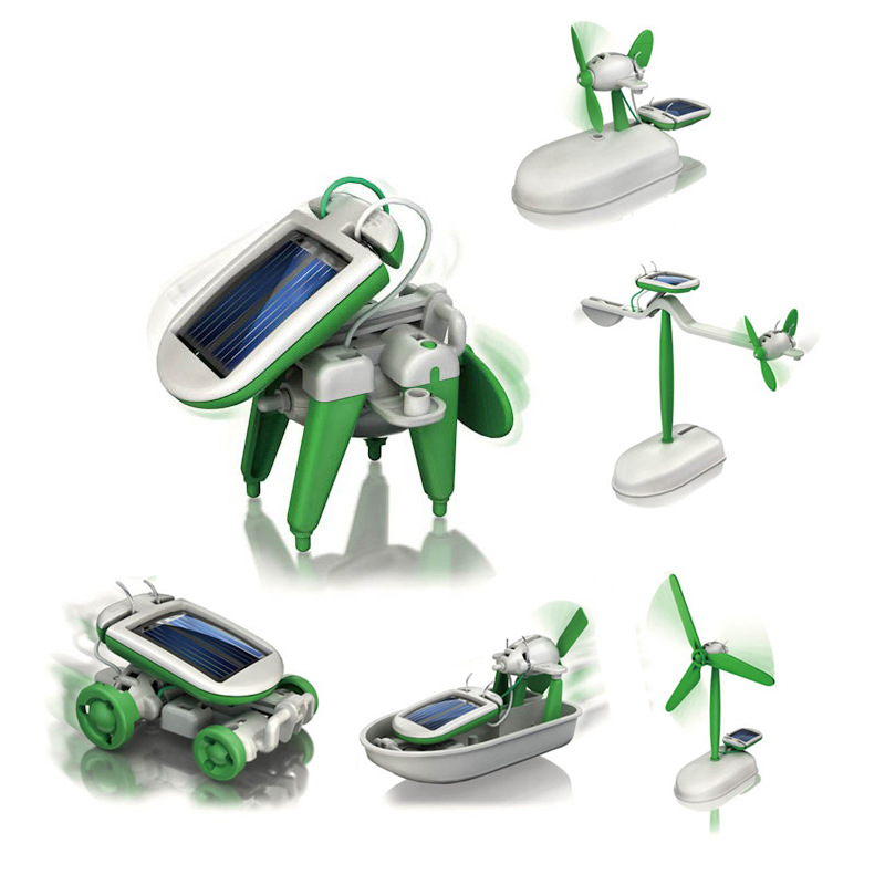 6-In-1 Solar-Power Robot Kit A - Diy Robot Electronics Kit ulasan dan harga