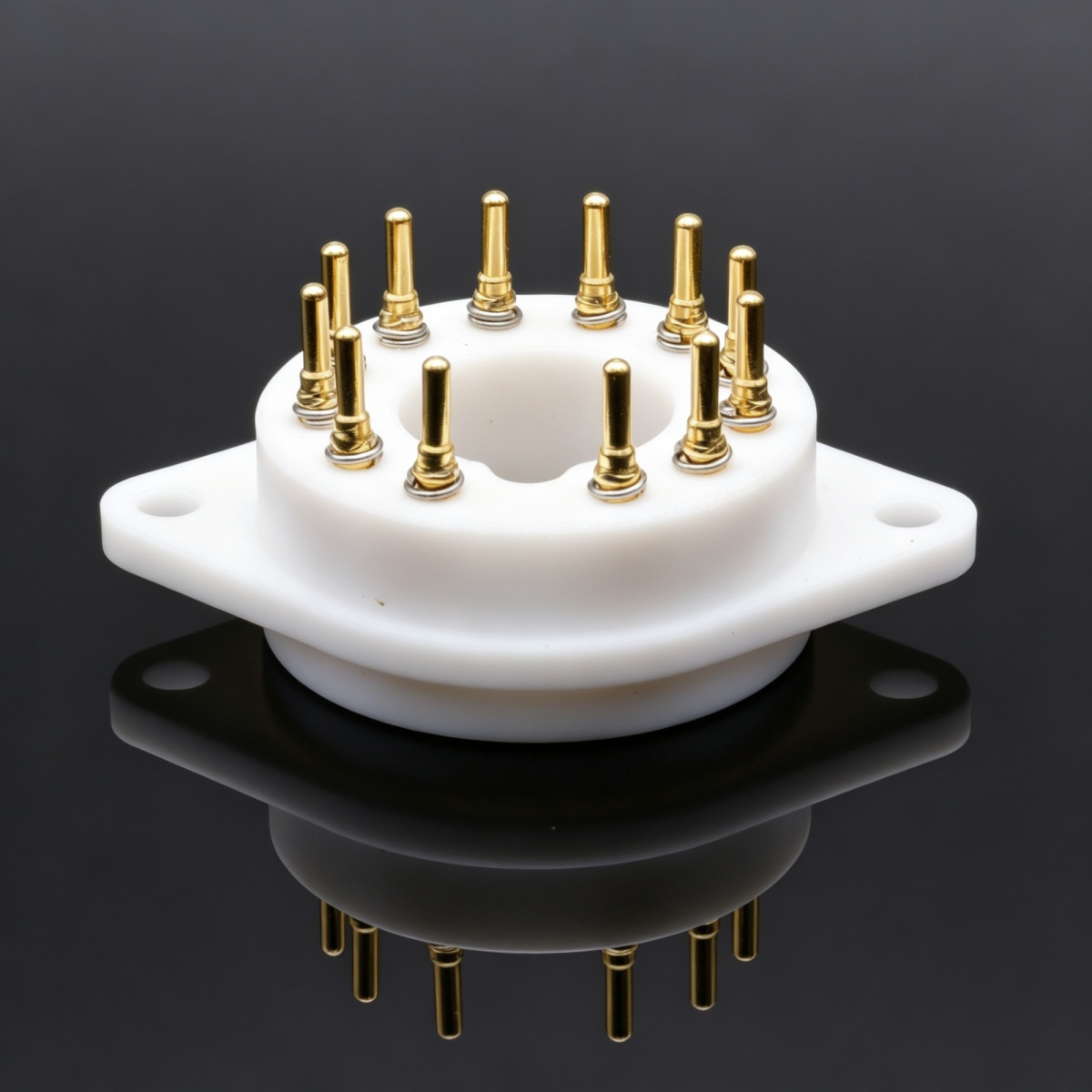 EIZZ 12 Pin PTFE Vacuum Electr - Diy Electronics Holder ulasan dan harga