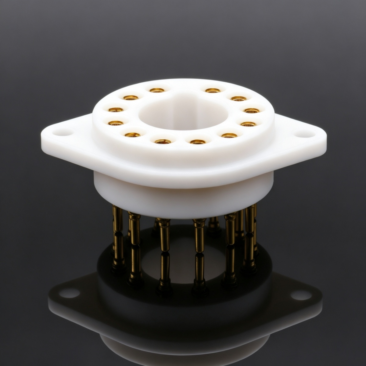 EIZZ 12 Pin PTFE Vacuum Electr - Diy Electronics Holder ulasan dan harga