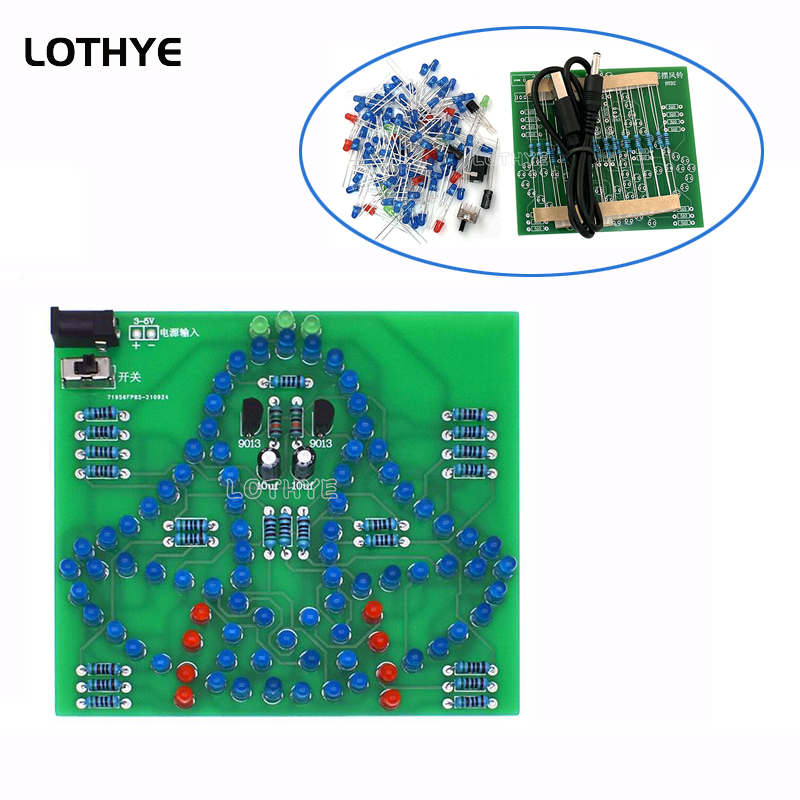 DC 3-5V LED Light Swing Wind C - Diy Analog Electronics ulasan dan harga