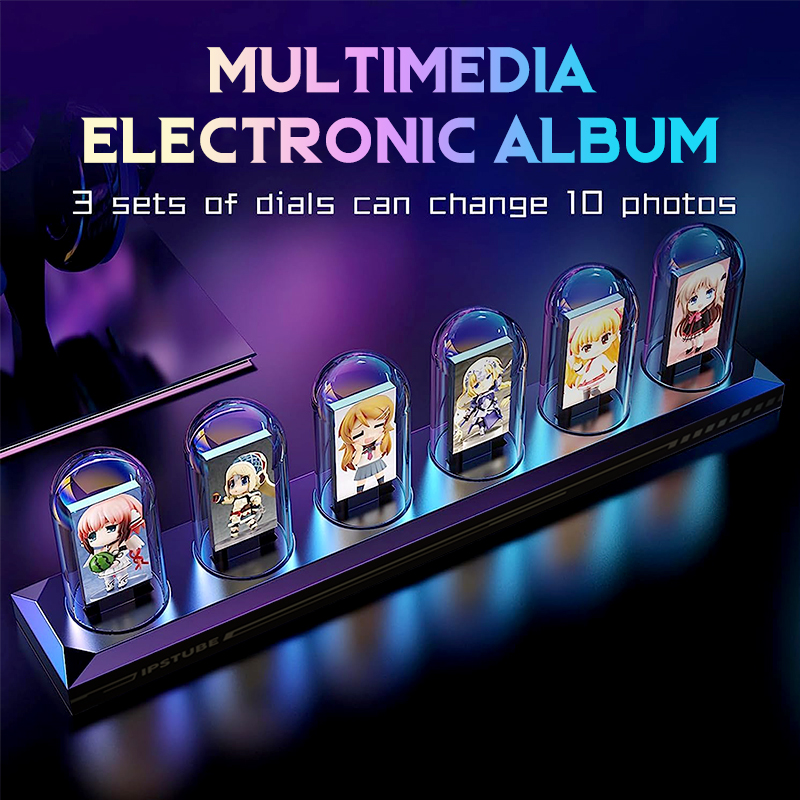 RGB Glow Tube Clock DIY IPS Co - Diy Analog Electronics ulasan dan harga