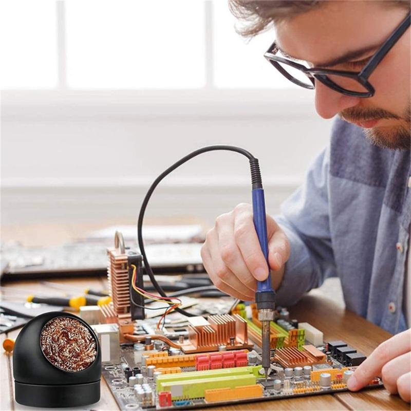 【HG】Soldering Iron Tip Cleanin - Diy Electronics Holder ulasan dan harga