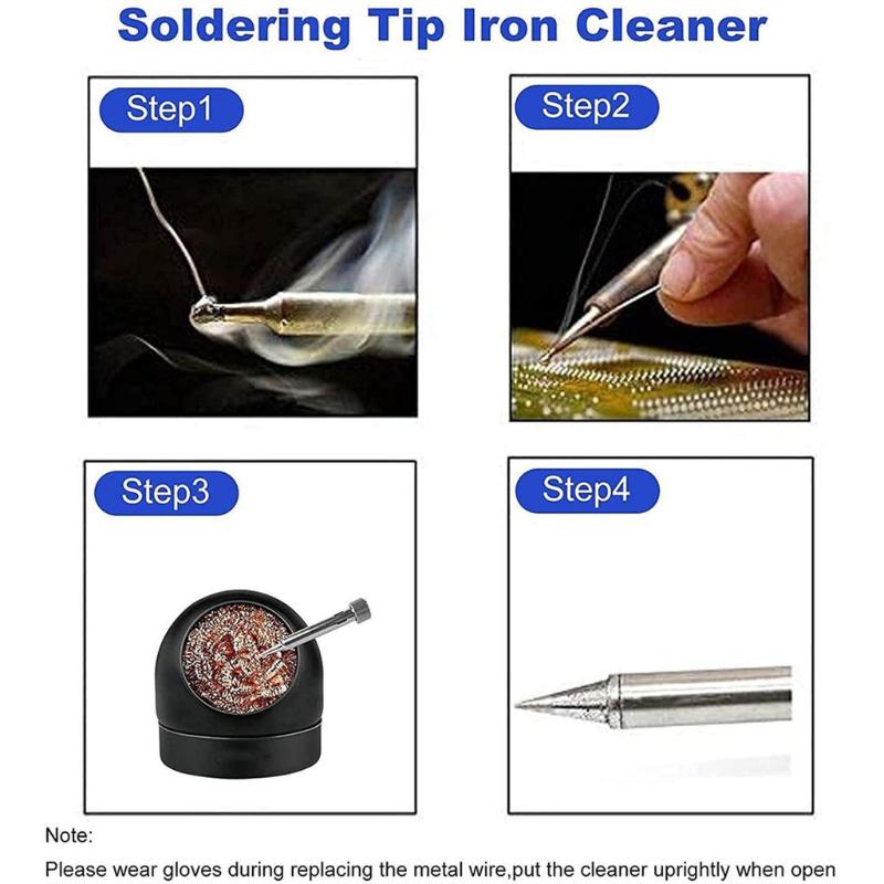 【HG】Soldering Iron Tip Cleanin - Diy Electronics Holder ulasan dan harga