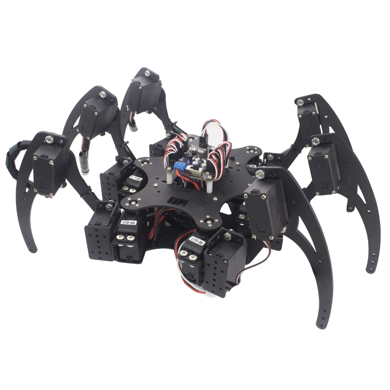 18 DOF Aluminium Hexapod Spide - Diy Robot Electronics Kit ulasan dan harga