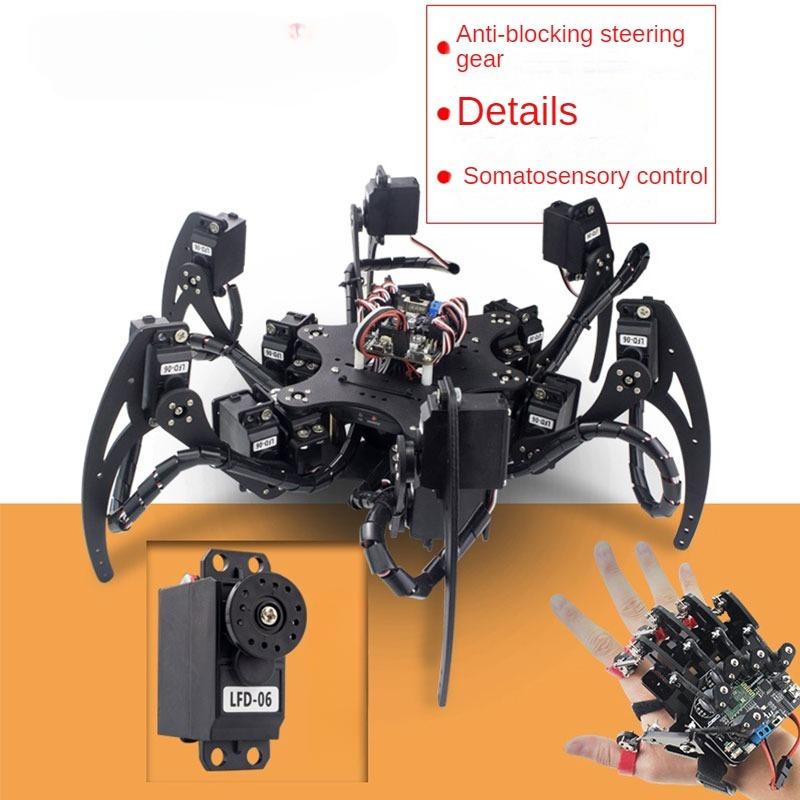 18 DOF Aluminium Hexapod Spide - Diy Robot Electronics Kit ulasan dan harga