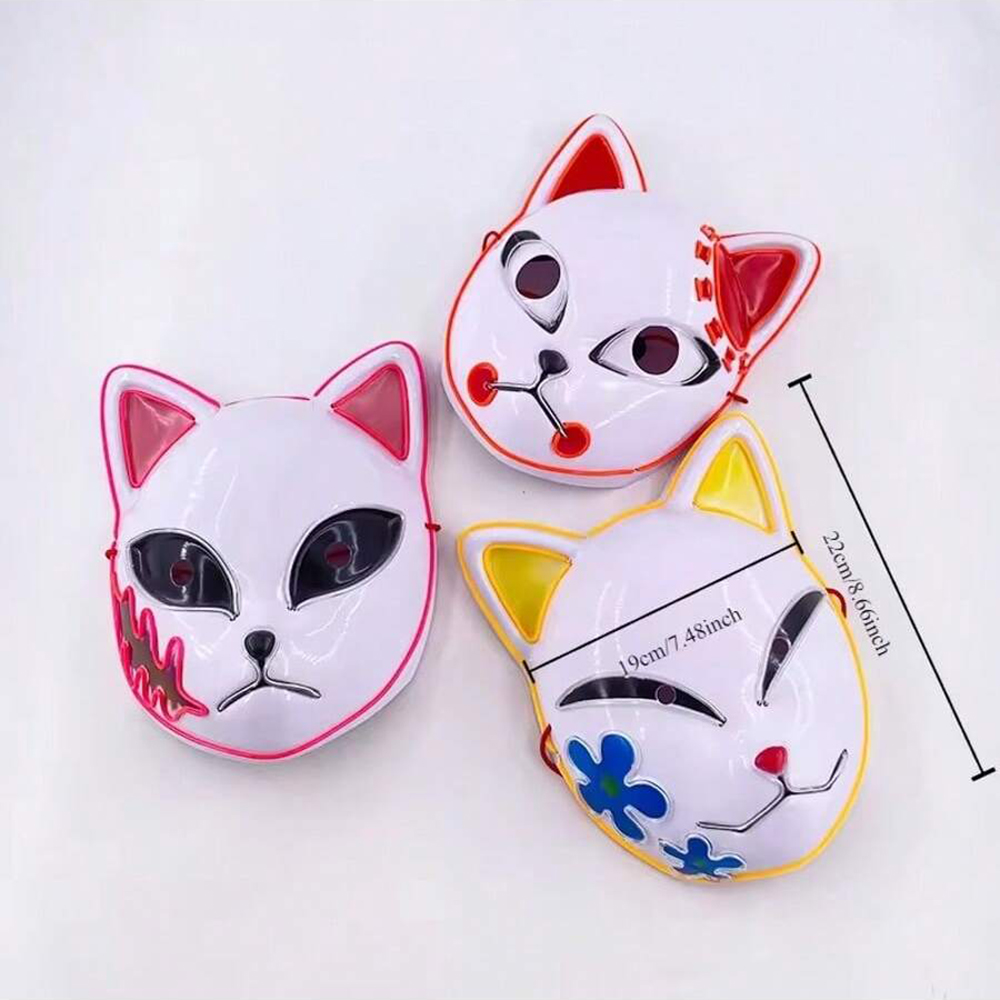 Halloween Neon Glow Mask Cospl - Diy Halloween Electronics ulasan dan harga