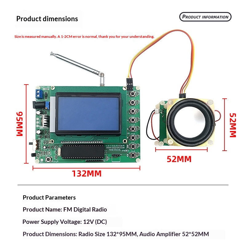 Digital FM FM radio DIY electr - Diy Analog Electronics ulasan dan harga