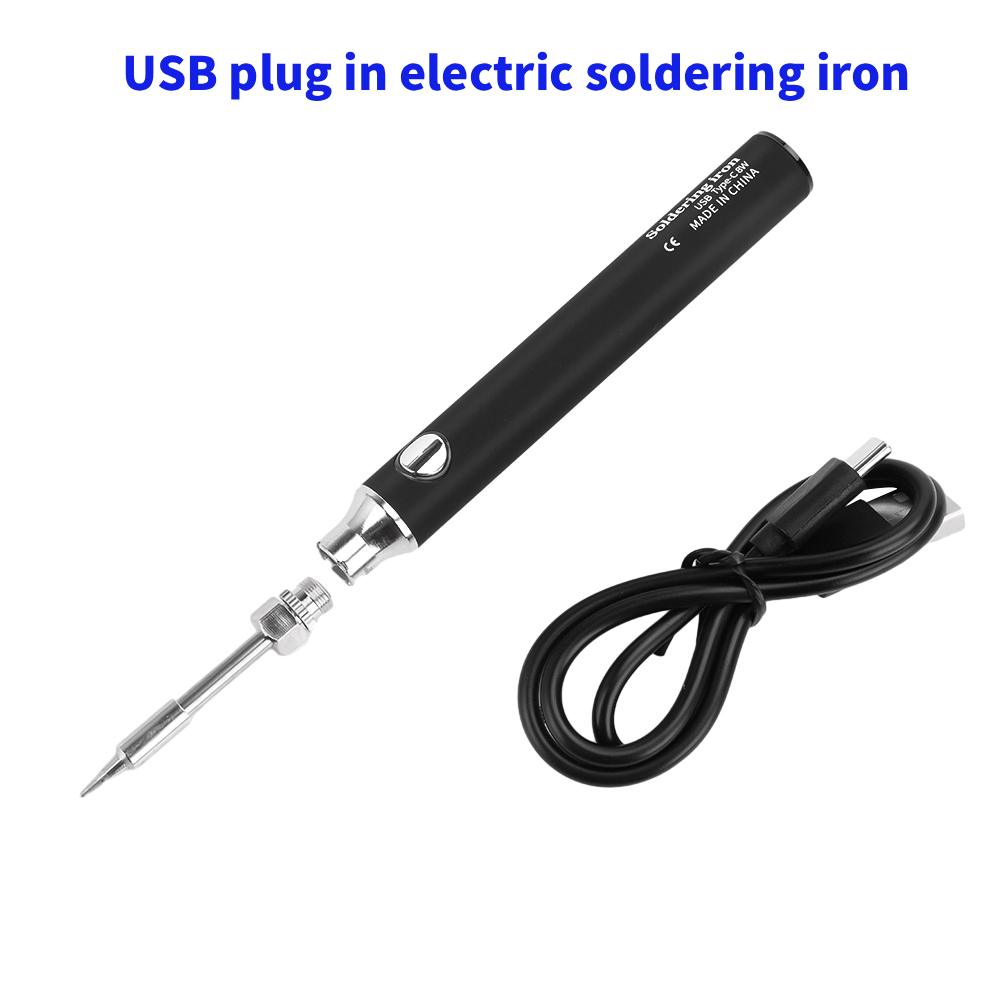 Mini USB Type-C Soldering Iron - Flux Pen Electronics ulasan dan harga