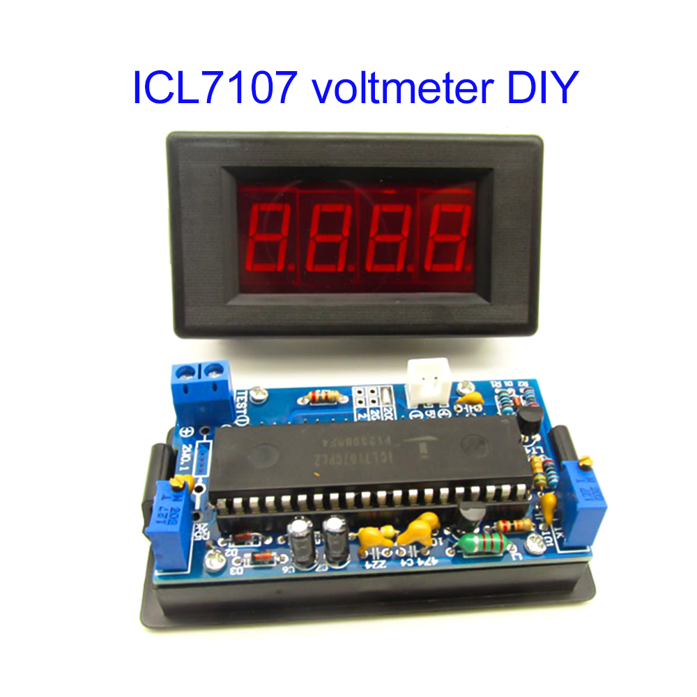 ICL7107 Voltmeter DIY Kit Part - Diy Analog Electronics ulasan dan harga