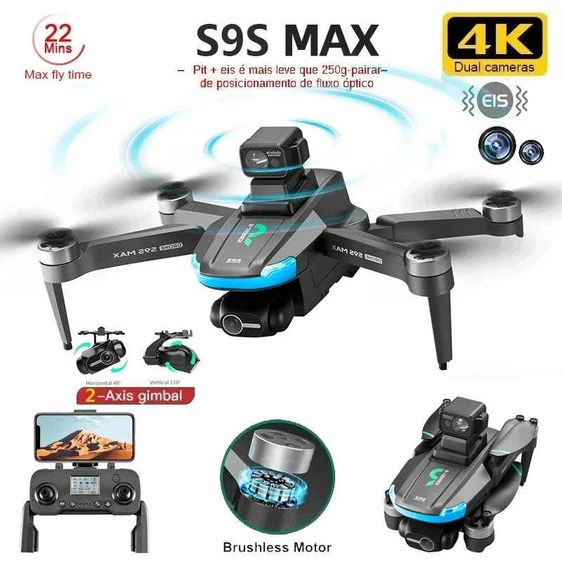 NEW S9S MAX MINI Drone 4K 2-Ax - Diy Rc Electronics ulasan dan harga