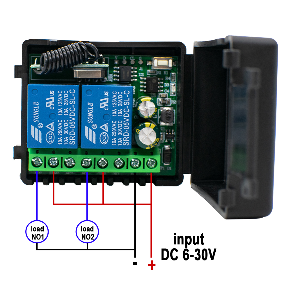 1~10pcs 2 Channel 433MHz RF Re - Diy Rc Electronics ulasan dan harga