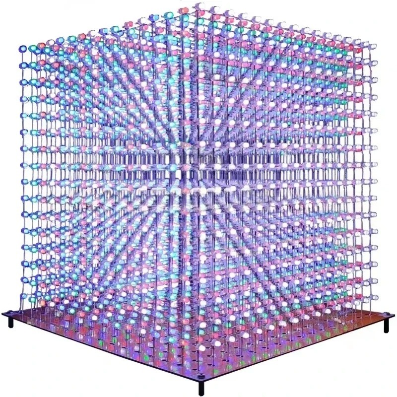 3 D16mini Light Cube Kit 16x16 - Diy For Electronics ulasan dan harga