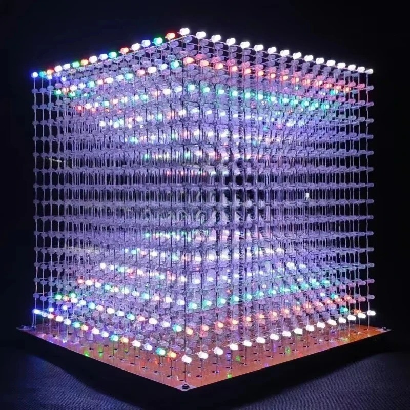 3 D16mini Light Cube Kit 16x16 - Diy For Electronics ulasan dan harga