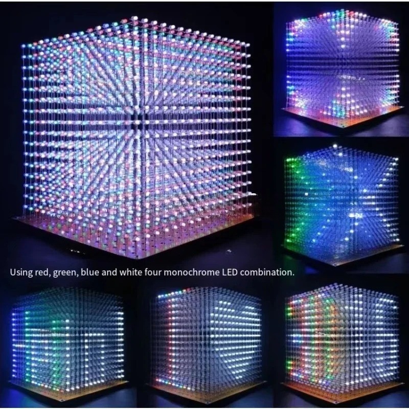 3 D16mini Light Cube Kit 16x16 - Diy For Electronics ulasan dan harga
