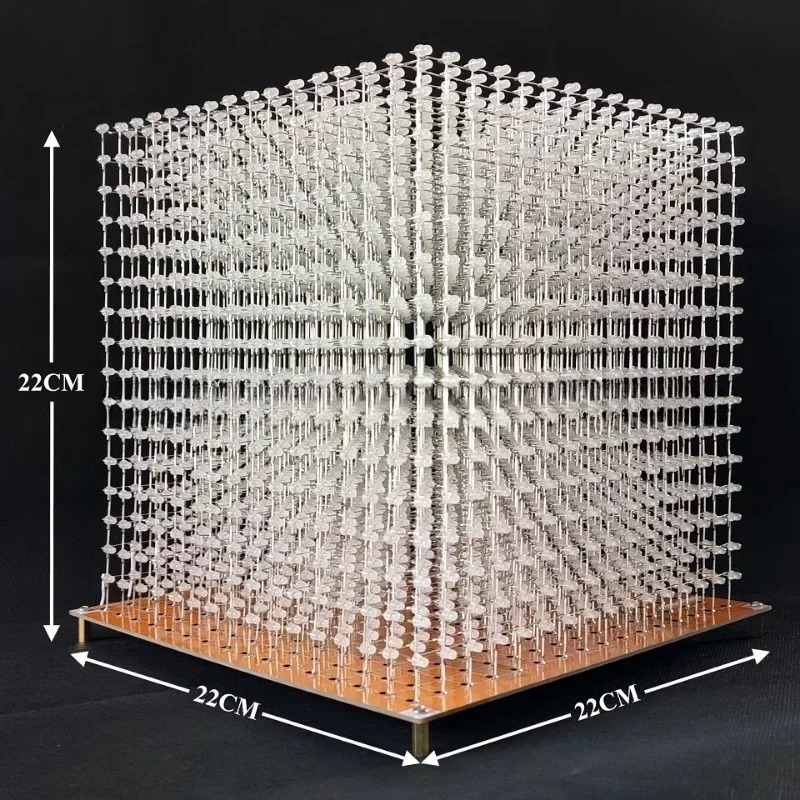 3 D16mini Light Cube Kit 16x16 - Diy For Electronics ulasan dan harga