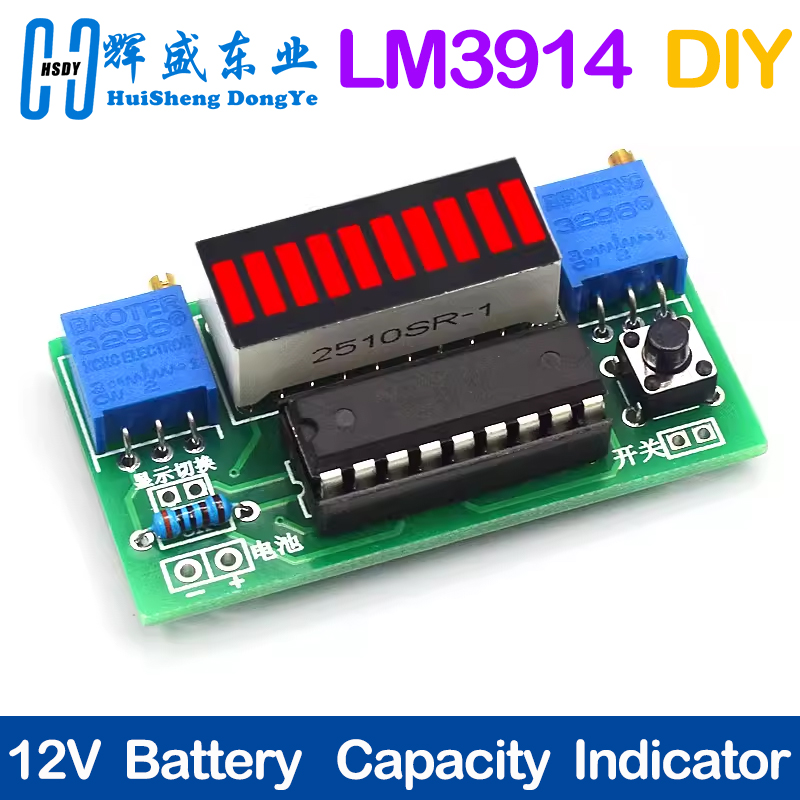 LM3914 10 Segment 3.7V Lithium - Diy Electronics Test Equipment ulasan dan harga