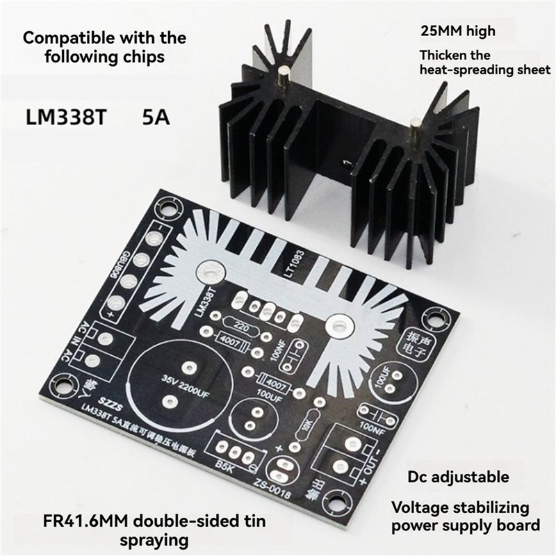JABS-3X Adjustable Linear Regu - Diy Electronics Filament ulasan dan harga