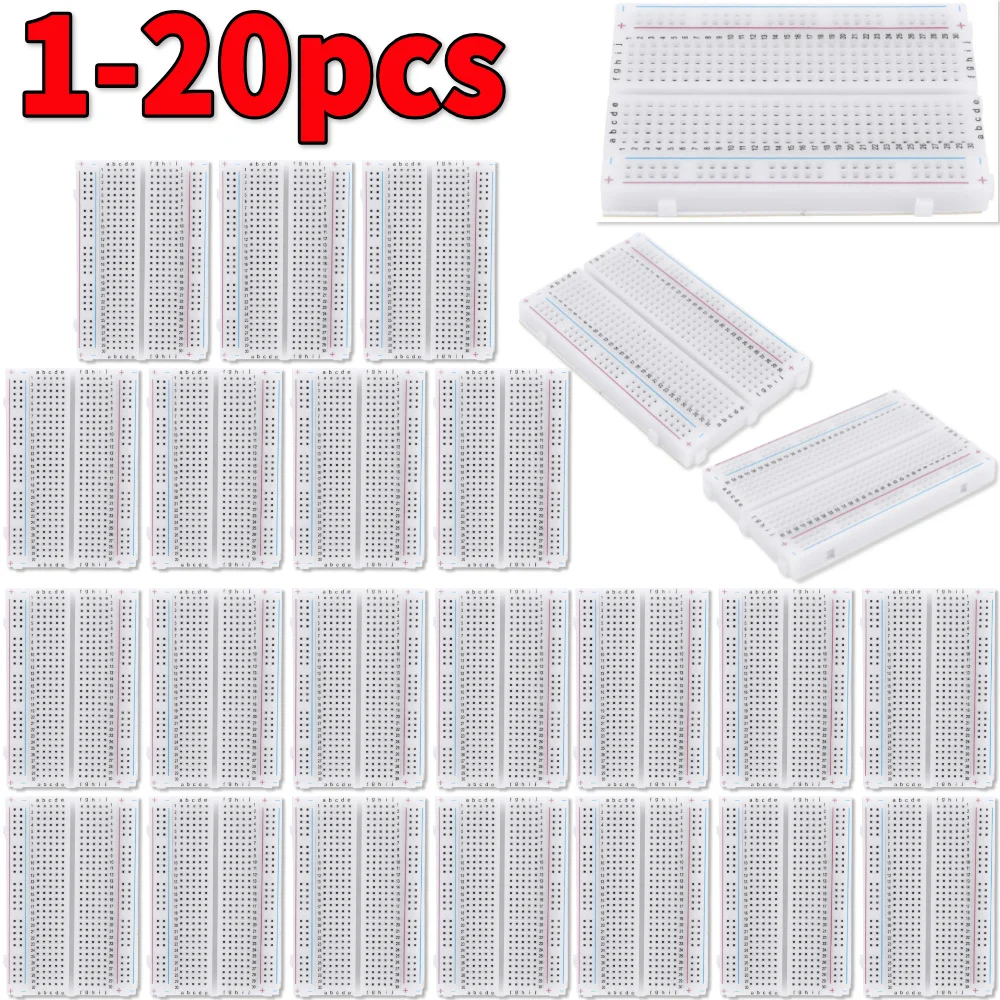 1-20pcs 400 Tie Points Solderl - Diy Analog Electronics ulasan dan harga