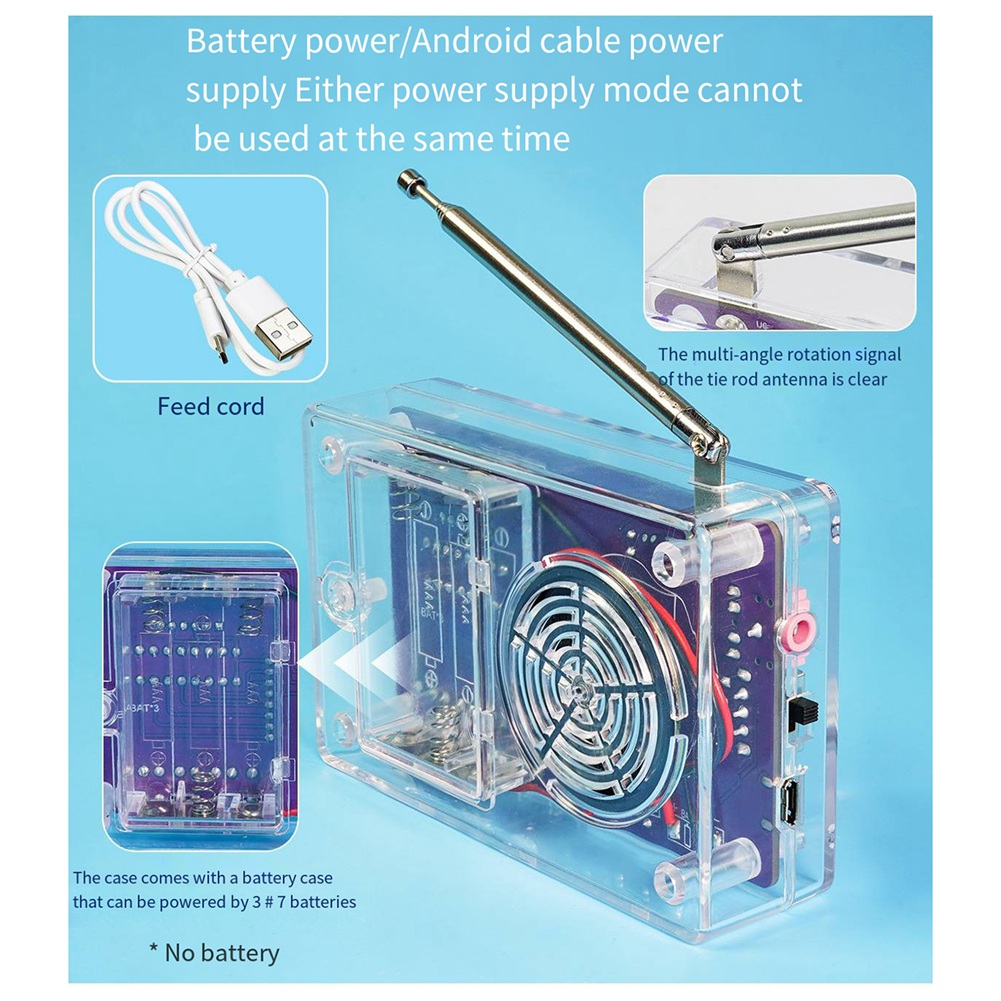 A72Z New HU-017B DIY FM Radio  - Diy Electronics Project Kit ulasan dan harga