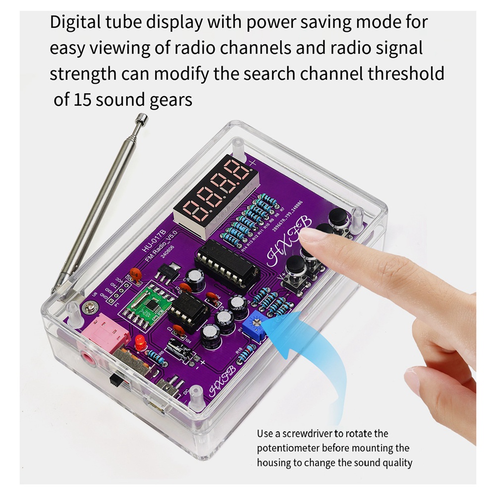 A72Z New HU-017B DIY FM Radio  - Diy Electronics Project Kit ulasan dan harga