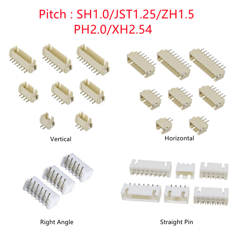 10PCS SH/JST/ZH/PH/XH Pitch 1. - Male Female Header Pin ulasan dan harga