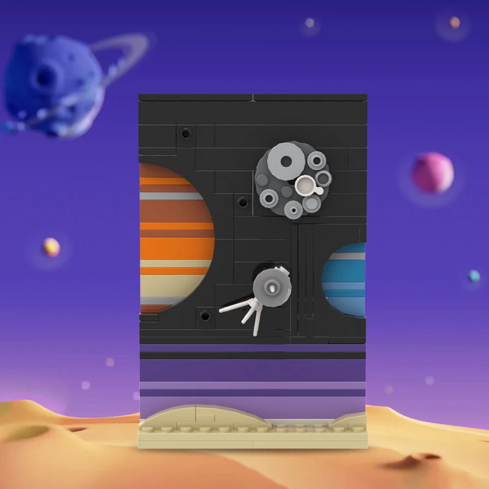 MOC Space Story Postcard Model - Diy Electronics Art ulasan dan harga