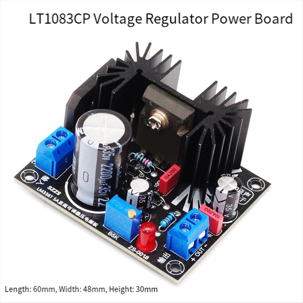 TCE Adjustable Linear Regulate - Diy Electronics Filament ulasan dan harga