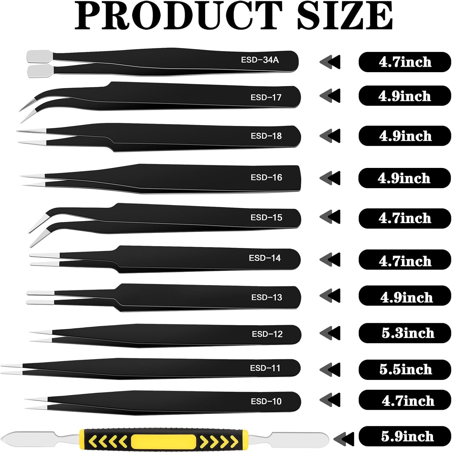 Precision ESD Anti-Static Twee - Diy Electronics Art ulasan dan harga
