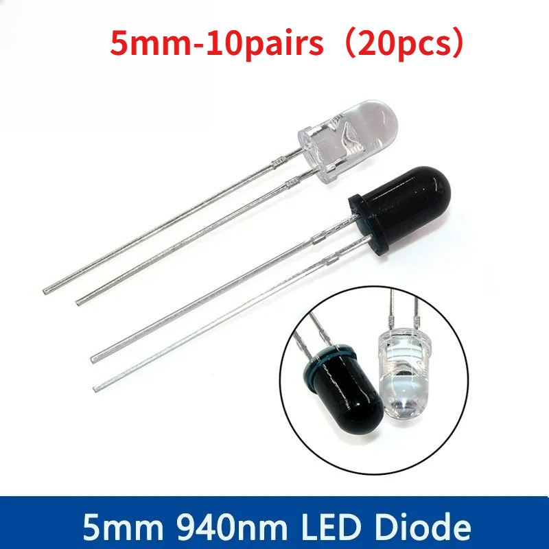 10-30Pairs 5mm 940nm IR LED Di - Diy Electronics India ulasan dan harga
