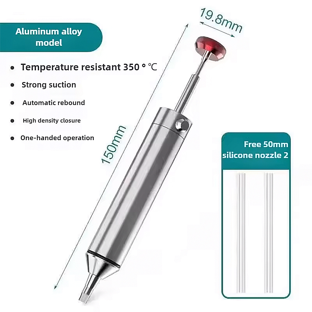 Aluminum Desoldering Pump Suct - Flux Pen Electronics ulasan dan harga