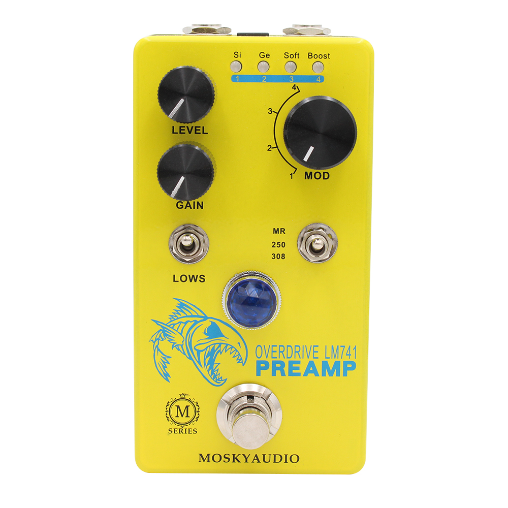 MOSKY LM741 Preamp Guitar Peda - Diy Guitar Electronics ulasan dan harga