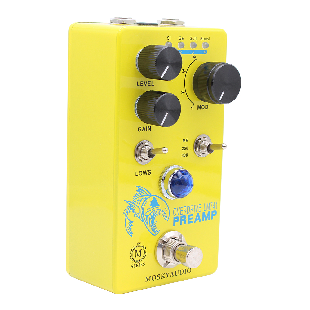 MOSKY LM741 Preamp Guitar Peda - Diy Guitar Electronics ulasan dan harga