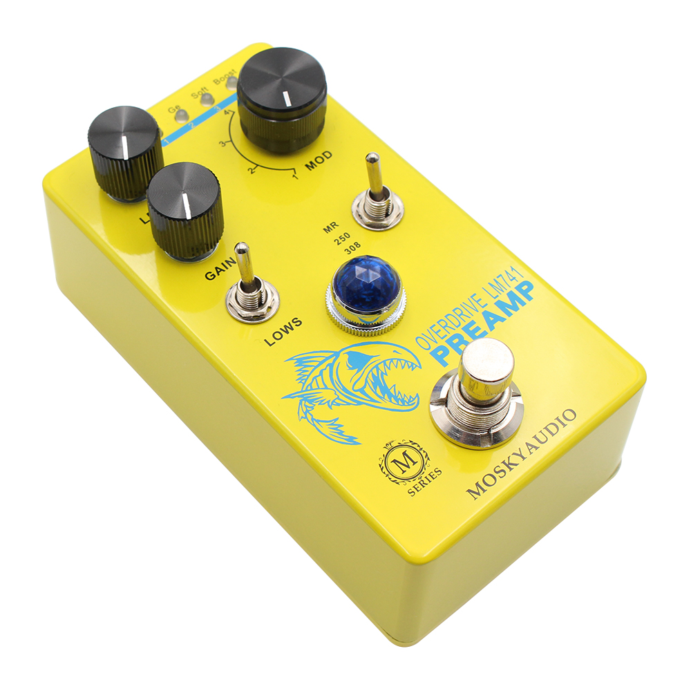 MOSKY LM741 Preamp Guitar Peda - Diy Guitar Electronics ulasan dan harga