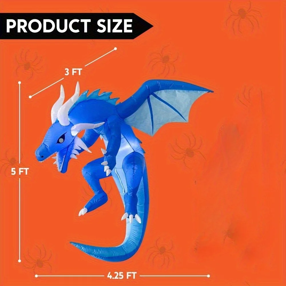 5 Ft Tall Hanging Ice Dragon H - Diy Halloween Electronics ulasan dan harga