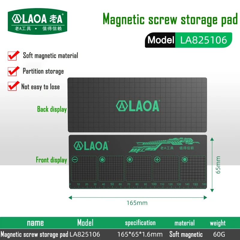 LAOA Magnetic Screw Storage Ma - Diy Electronics Holder ulasan dan harga