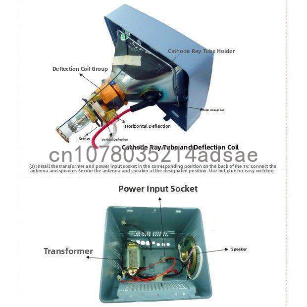 5.5 Inch Black & White TV Main - Diy Electronics Project Kit ulasan dan harga
