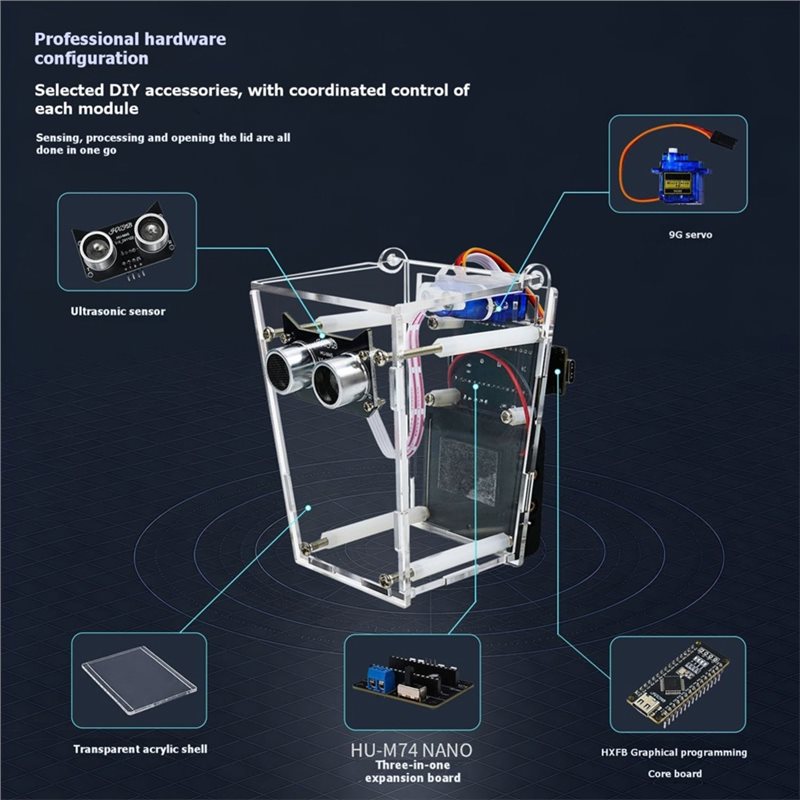 ABGI-DIY Smart Trash Can Elect - Diy Electronics Board ulasan dan harga
