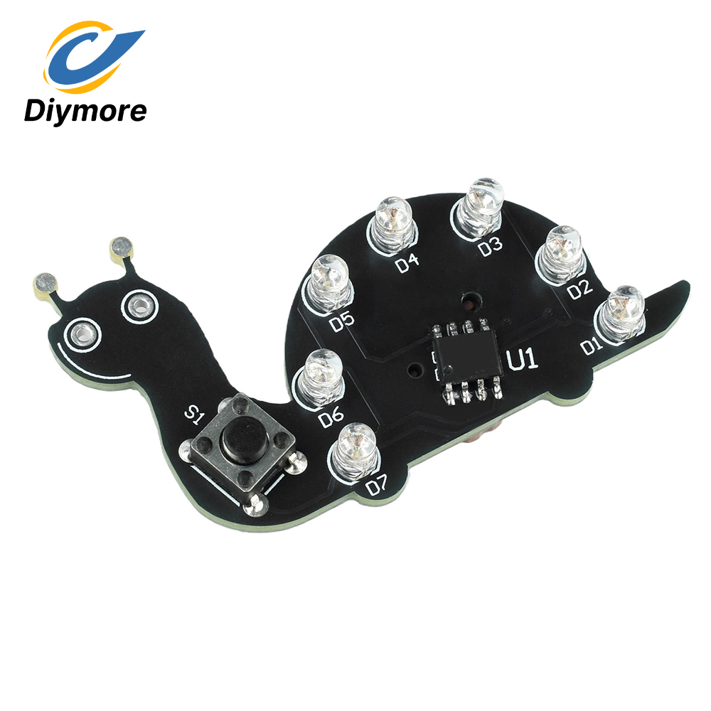 7 Green LED Soldering Practice - Diy Electronics Holder ulasan dan harga