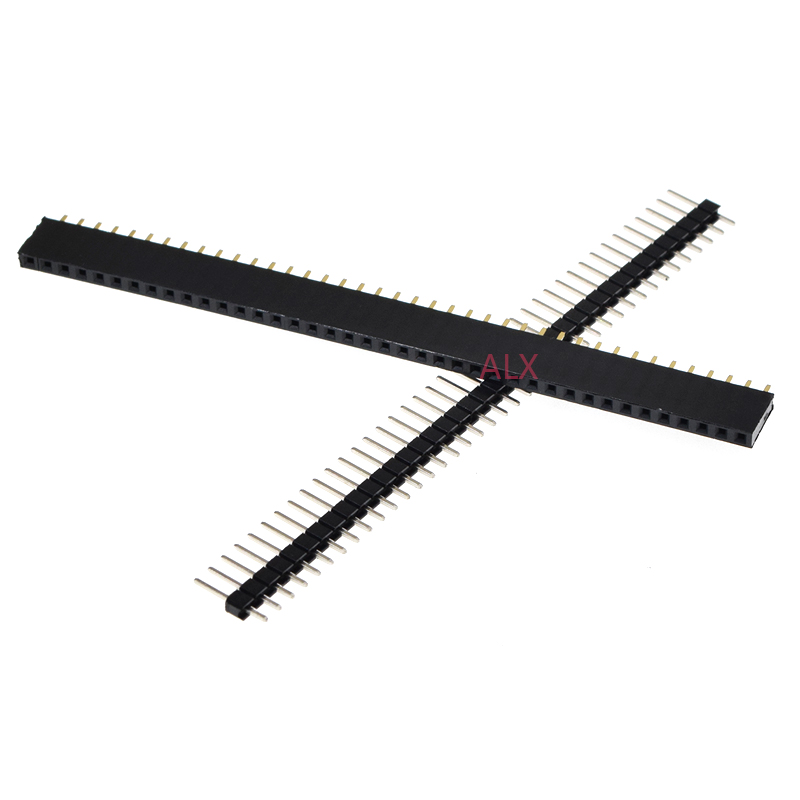 5/10Pcs 2.54mm 40 Pin 1x40 2X4 - Male Female Header Pin ulasan dan harga