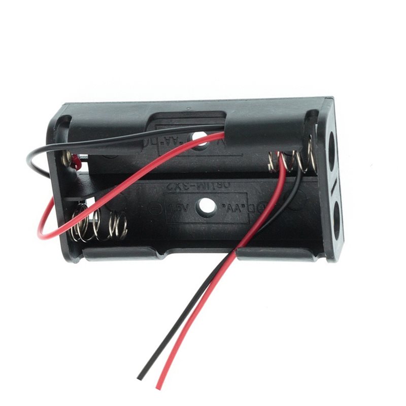 AAAEL-100Pcs 2AA Battery Case  - Diy Electronics Holder ulasan dan harga