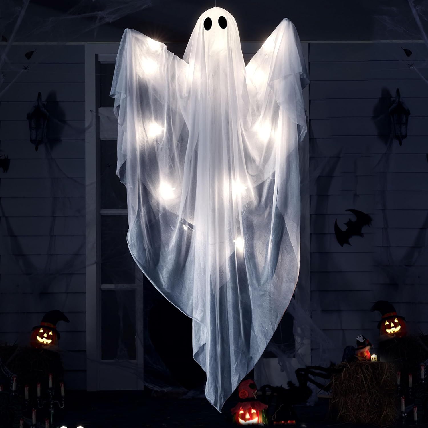 Halloween Hanging Light up Gho - Diy Halloween Electronics ulasan dan harga