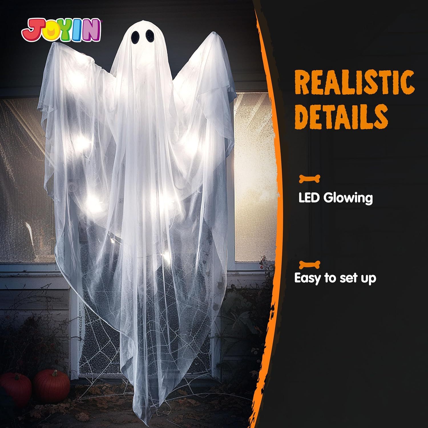 Halloween Hanging Light up Gho - Diy Halloween Electronics ulasan dan harga
