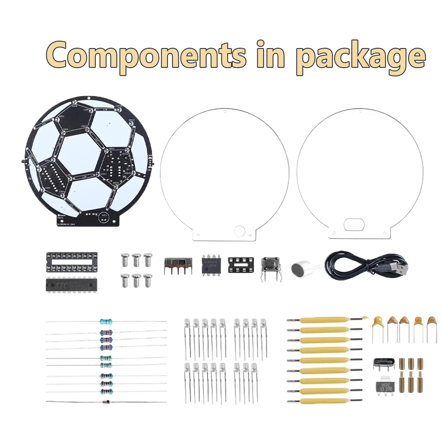 DIY Soccer Ball LED Soldering  - Diy Electronics Filament ulasan dan harga