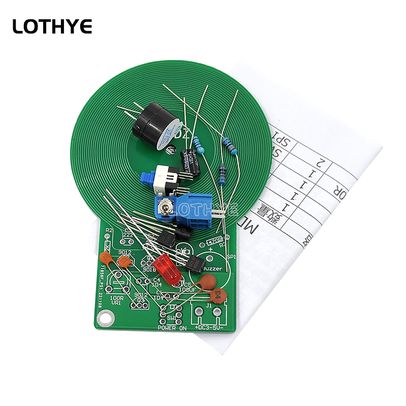 DC 3V-5V Metal Detector Kit DI - Diy Electronics Board ulasan dan harga
